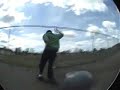 Nathaniel Flank kickfliping big puddle