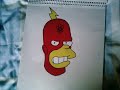 This is my attempt at drawing a few of the simpsons characters Gorlep did :)
