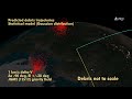 Animation shows spread of debris from satellite collision Animation shows spread of debris from satellite collision