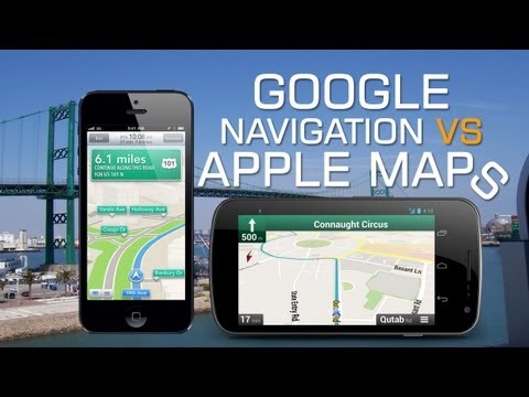 Apple iOS 6 Maps vs Google Navigation