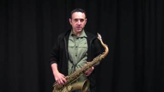 Saxophone Tone Lesson