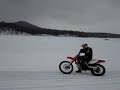 Iceracing with the supermoto riders from Älmhult in Norra Löten, Sälen. Not all the riders are included in the video.