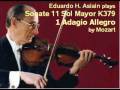 videos de Mozart - Sonate 11 Sol Mayor K379 - 1 Allegro