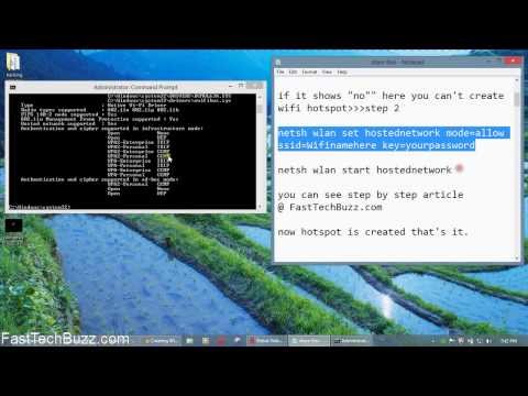 how to create hotspot in windows 7