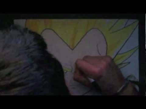 how to draw dragon ball z majin vegeta