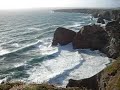Bedruthan Steps - Choppy Waves at around 1800