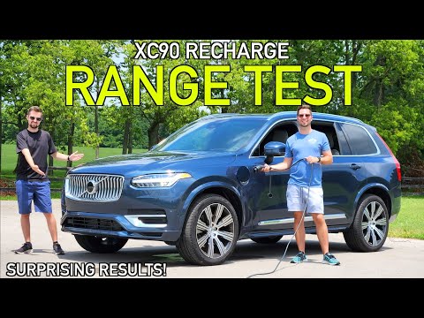 how far can the 2024 volvo xc90 recharge phev go on a single charge  real world ev range test