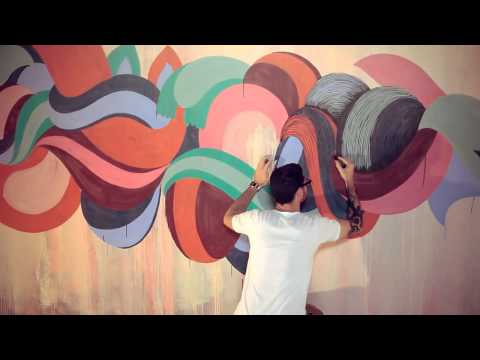 wall art - Koralie and Supakitch are both amazing artists!!! The work they do in this video is absolutely beautiful.