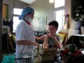Emily as Dr. Jonas Salk