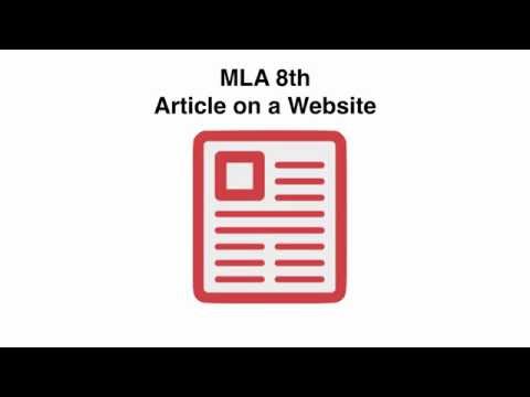 video-linktoworks-MLA 8 Citing an Article on a Website