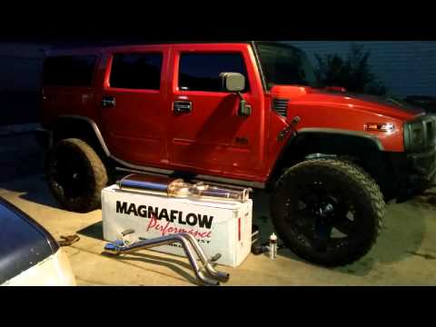Hummer h2 03 quick Magnaflow install
