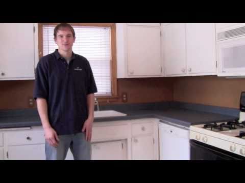 how to paint a kitchen cupboard