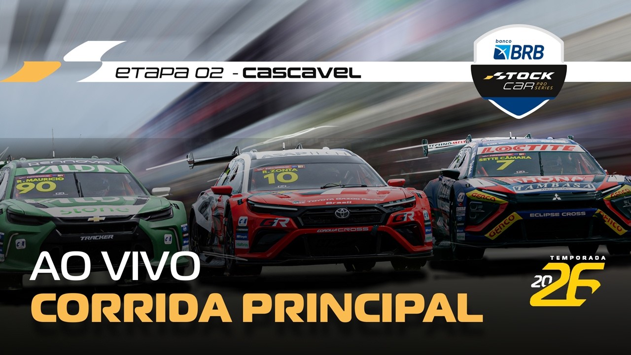 STOCK CAR BRB 2026 AO VIVO | 2ª ETAPA - CORRIDA PRINCIPAL | CASCAVEL, PR