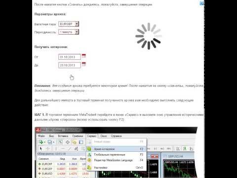 Архив котировок для торгового терминала MetaTrader4 – использую браузер Opera Архив котировок для торгового терминала MetaTrader4 – использую браузер Opera
