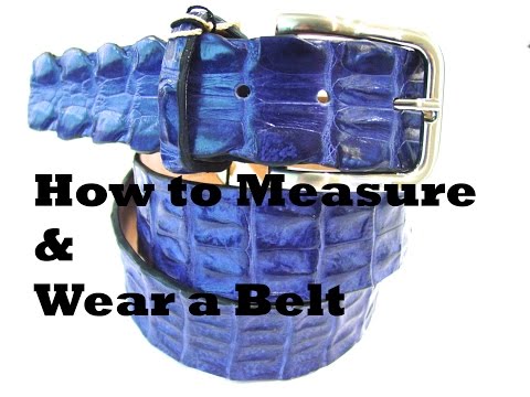how to measure belt size