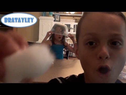 127 - Caleb, Annie and Hayley try the cotton ball challenge. And the winner is... Send us mail to: Bratayley 5635 Main St. Suite A PMB 256 Zachary, LA 70791 Our Of...