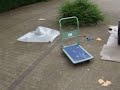 sony Trinitron Crash Test crt tupe  hammer
