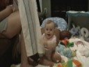 Darci playing peakaboo