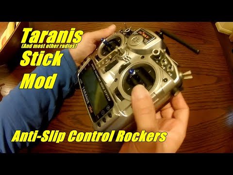 FrSky Taranis Stick Mod - Anti-Slip Control Rocker (And most other radios)