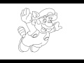 Super Mario Bros. 3 on Microsoft Paint