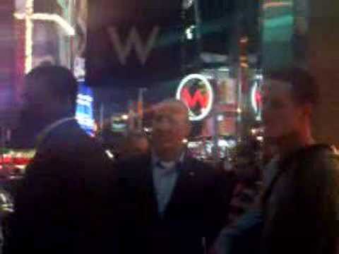 Cole Hauser in Time Square