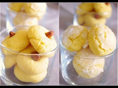 Recette de gâteau marocain en vidéo :Ghriyba à la semoule حلويات مغربية : غريبة بالسميد