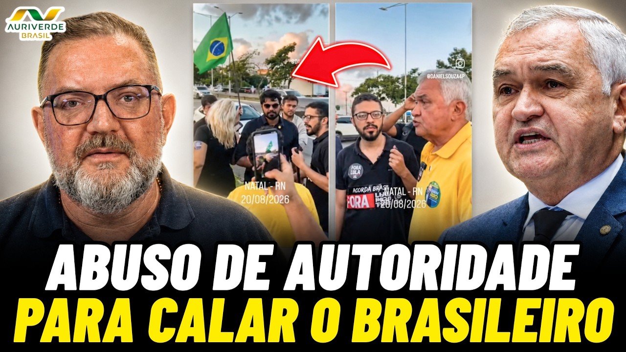 General Girão enfrenta delegado da PF após tentativa de retirar protesto contra Lula!