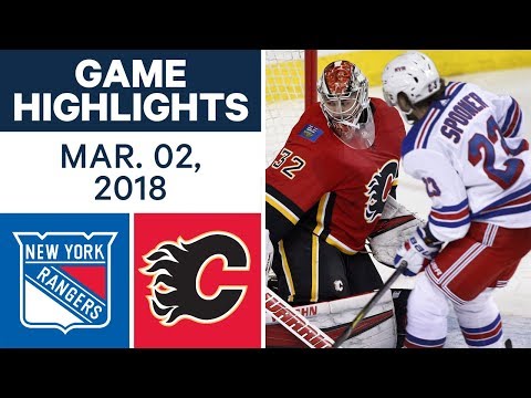 Video: NHL Game Highlights | Rangers vs. Flames - Mar. 02, 2018