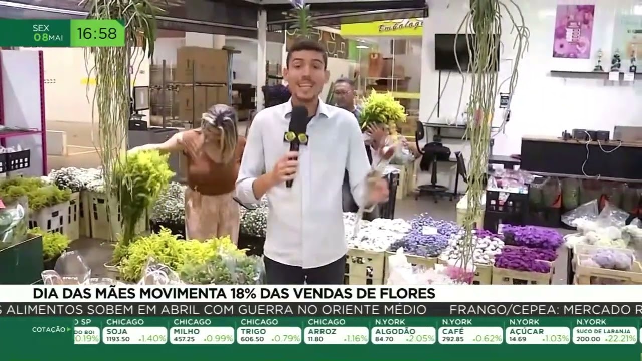 Dia das Mães movimenta 18% das vendas de flores