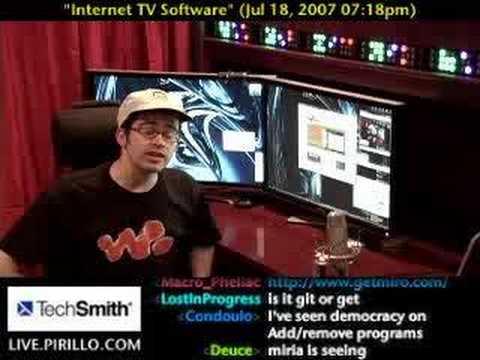 Free Television - http://live.pirillo.com/ - Should you buy software on eBay which promises 6000+ free television channels? Personally, we'd stick with Miro.