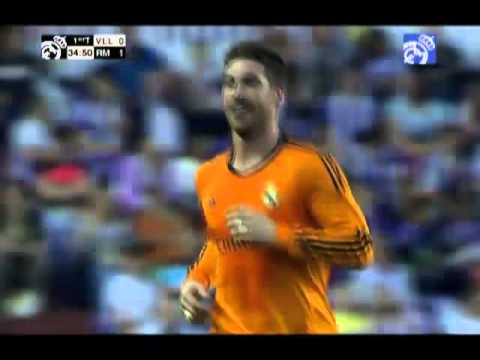 Sergio Ramos' amazing free-kick goal against Valladolid 07/05/2014