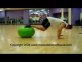 Stability Ball Workout for the Abs,Hip Flexors and Shoulders