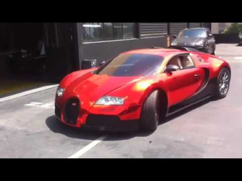 0 Dartz Bugatti Red Chrome Wrapping