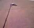 First flight of R C airplane taxi trouble