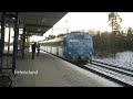 Buss i Barkarby och Upplands Väsby samt pendeltåg X10 i Helenelund.