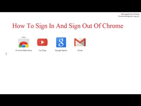 sign in - The procedure of signing in and signing out of Google chrome and how to carry your bookmarks anywhere, anytime with your Gmail account.