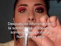 Maquillaje de Ojos Rojo y Negro