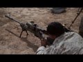 USMC Scout Snipers zero their M110 M40A5 rifles, Afghanistan