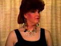 Crossdresser in gloves