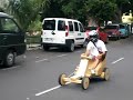 1ª carrera de carros de madera, dia canarias, hermigua