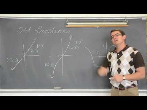 how to know odd or even functions