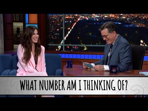 Sandra Bullock Takes The Colbert Questionert