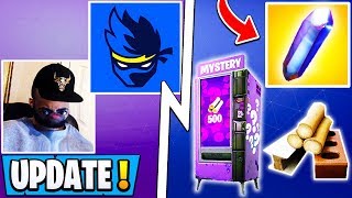 *NEW* Fortnite Update! | 8.20 Revert, Ninja, Custom Vending Machines!
