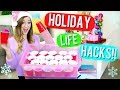 20 DIY Holiday Life Hacks!!