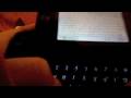 Typing on sidekick slide