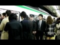 【HD】平日朝ラッシュ@千代田線北千住駅①(綾瀬始発Ver.)