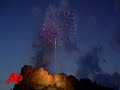 Raw Video: Fireworks at Mt. Rushmore