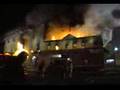 LYNDHURST FIRE INTENSE FOOTAGE! POWER LINES LIKE FIREWORKS!!
