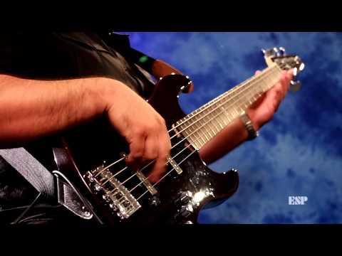 ESP E-II J-5 Bass Demo by Rene Camacho