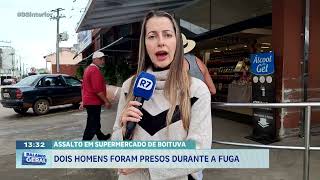 Assalto em supermercado de Boituva: dois homens foram presos durante madrugada